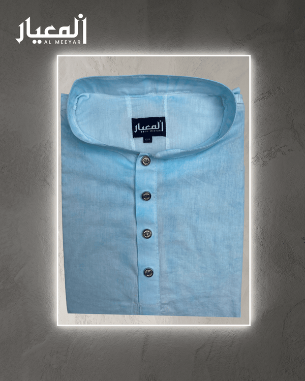 Al Meeyar Premium Solid Pastel Voile Mens Panjabi